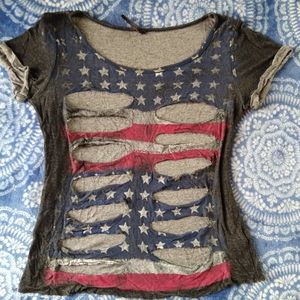 Distressed patriotic shirt